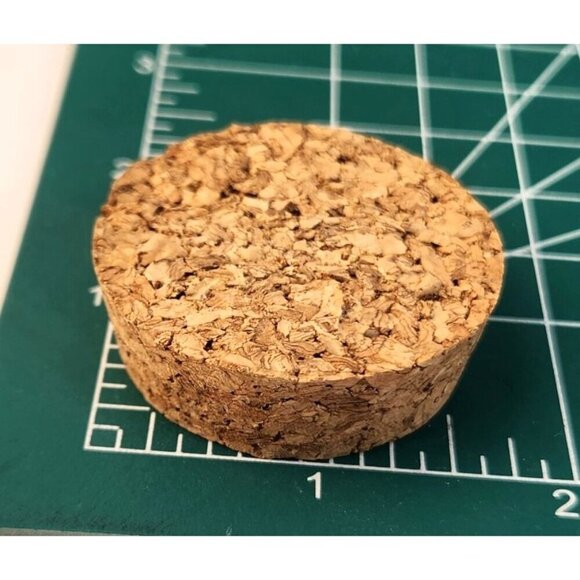 Set Of 6 Round Replacement Cork Stoppers For Jars/Bottles - 1.75-Inch Diameter & - Picture 5 of 7